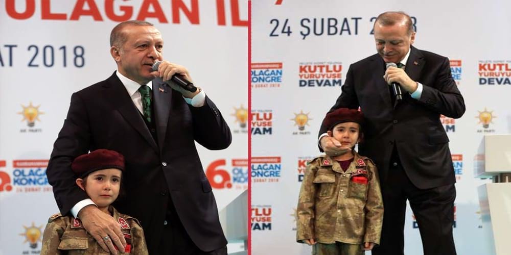 ما حقيقة استغلال أردوغان براءة الأطفال في معركة عفرين؟