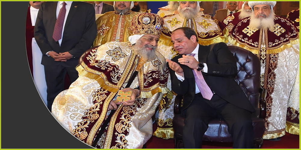 السيسي يفتتح كاتدرائية المسيح