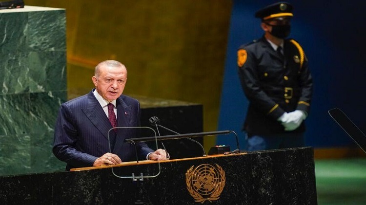أردوغان يلقي كلمته أمام الجمعية العامة للأمم المتحدة