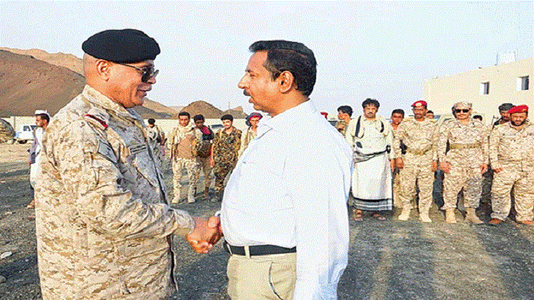 اللواء الشهراني ومحافظ شبوة