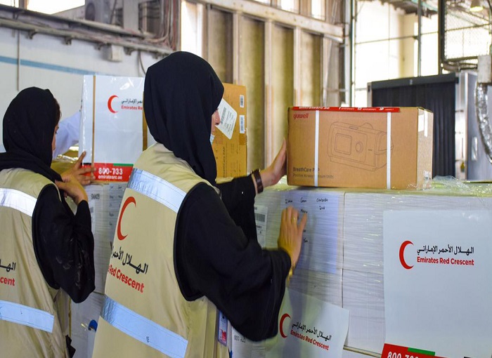المساعدات الإنسانية الإماراتية إلى سوريا الشقيقة
