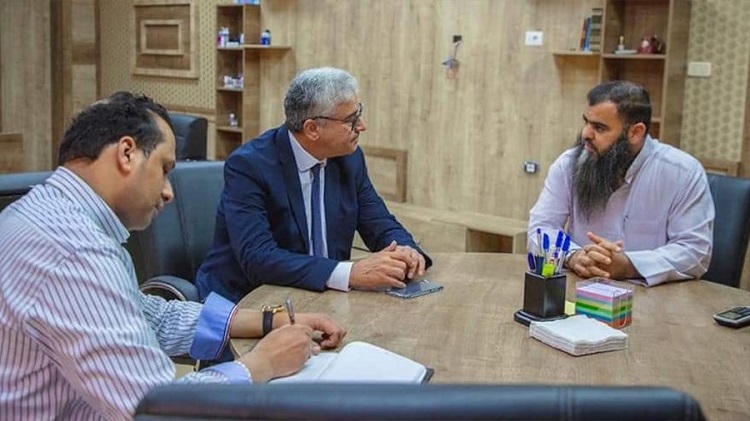 باشاغا مع عبد الرؤوف كاره، قائد ميليشيا قوة الردع الموالية له