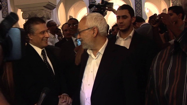 تبادلا الاتهامات بالإرهاب والفساد.. النهضة وقلب تونس يتحالفان