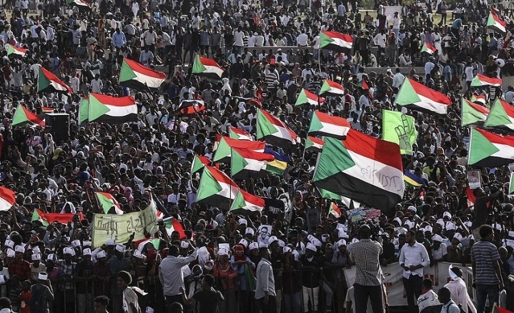 تجمع احتجاجي سوداني