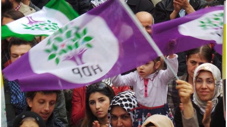 تجمع لأنصار حزب الشعوب الديمقراطي