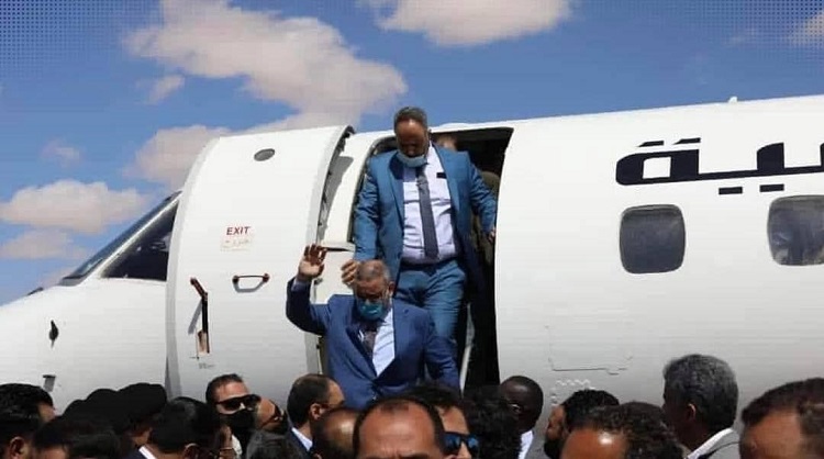 خالد المشري في زيارة إلى طبرق مرافقاً لوفد الدبيبة