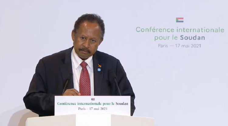 رئيس الوزراء السوداني، عبد الله حمدوك، في باريس