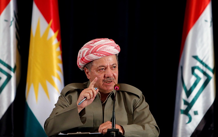 زعيم الحزب الديمقراطي الكردستاني مسعود بارزاني