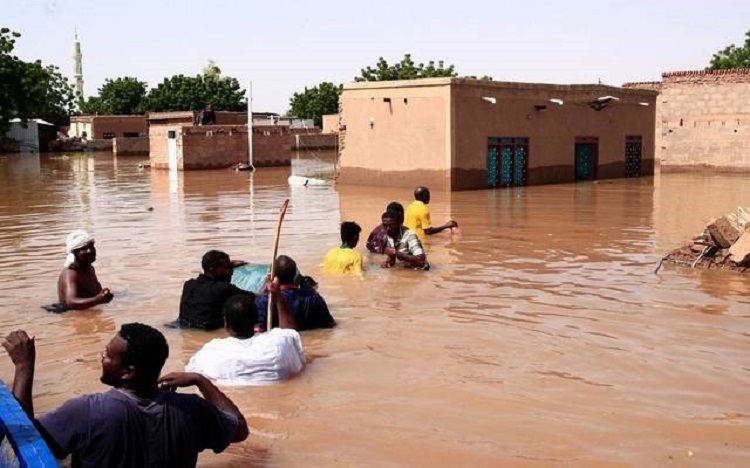 من كارثة السيول التي ضربت السودان