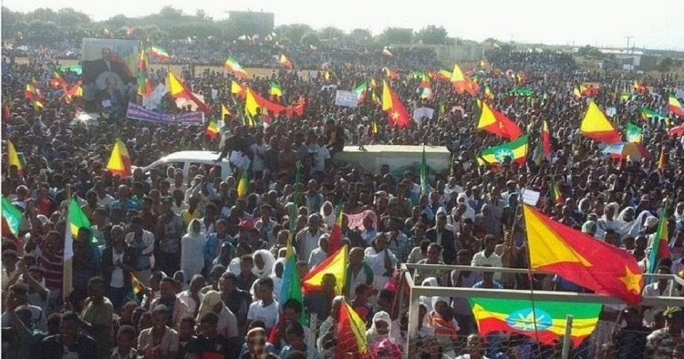 مظاهرات سابقة ضدّ آبي احمد في تيجراي