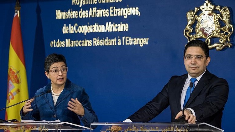 وزير الخارجية المغربي ونظيرته الإسبانية