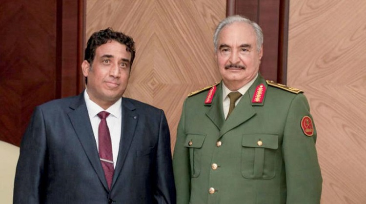 زار المنفي الخميس الماضي بنغازي، والتقى قائد الجيش خليفة حفتر