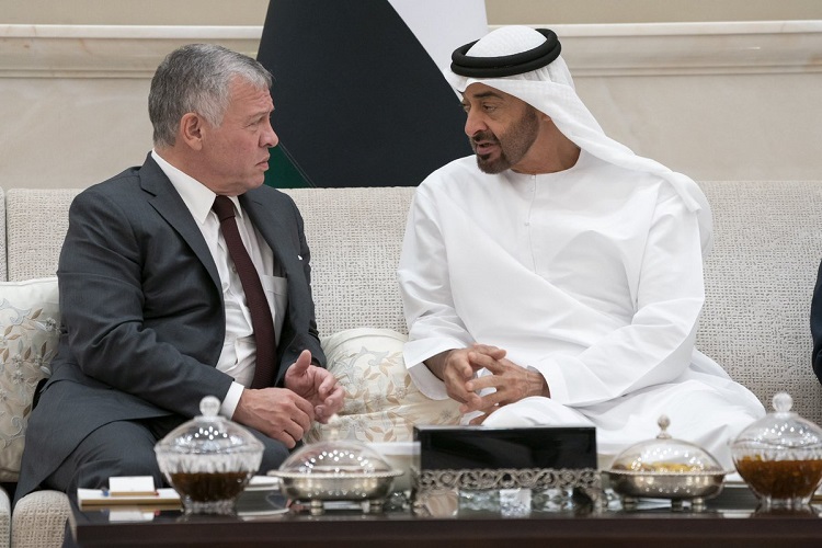 الشيخ محمد بن زايد آل نهيان والملك عبدالله الثاني