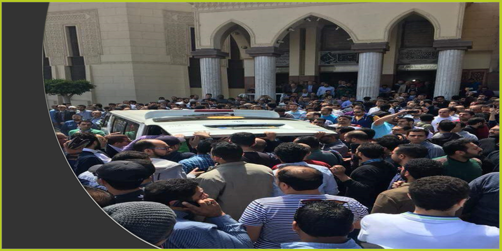 من جنازة الراحل أحمد خالد توفيق