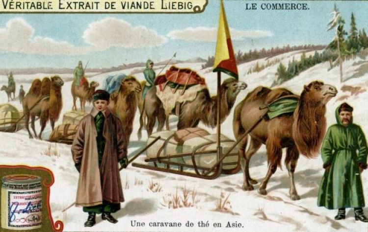 شاي القوافل الروسي يستمد اسمه من القوافل التي عبرت القارات لتجلب الشاي إلى روسيا قديماً