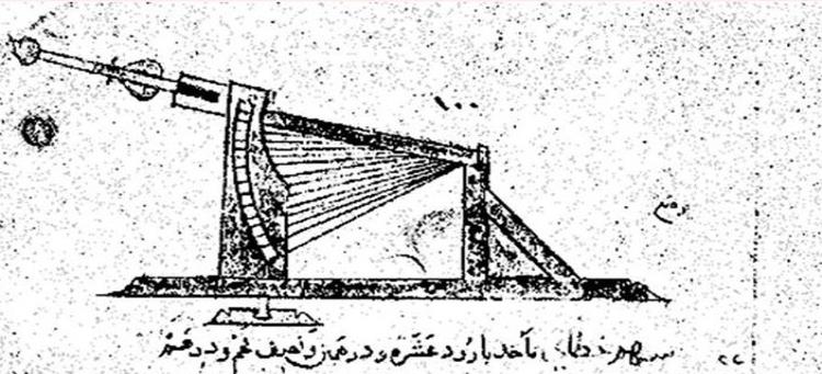 نموذج لمنصّة إطلاق صواريخ (الرمّاح الطيارة) من اختراع حسن الرمّاح