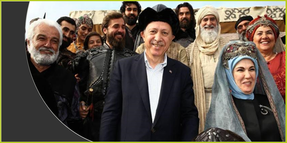أردوغان يزور موقع تصوير "قيامة أرطغرل"