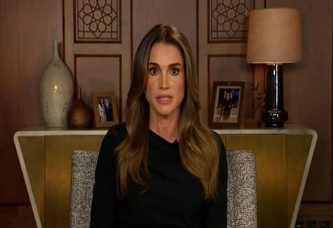 بالفيديو.. الملكة رانيا تنتقد ازدواجية الغرب الصارخة في التعامل مع &quot;كارثة&quot; غزة.. هذا ما قالته